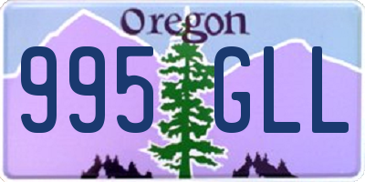 OR license plate 995GLL