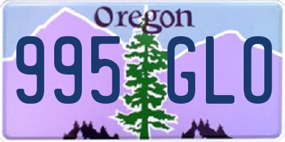 OR license plate 995GLO
