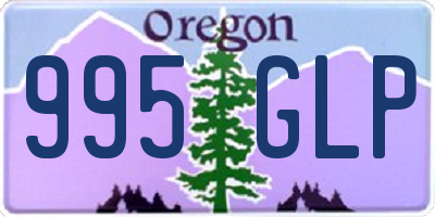 OR license plate 995GLP