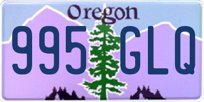 OR license plate 995GLQ