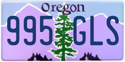 OR license plate 995GLS