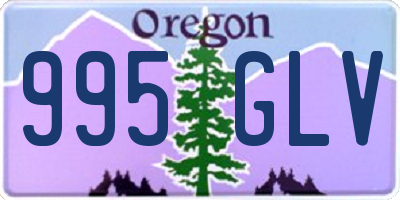 OR license plate 995GLV