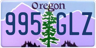 OR license plate 995GLZ
