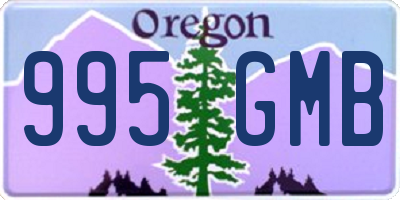 OR license plate 995GMB