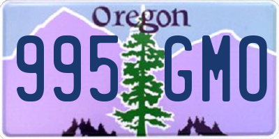 OR license plate 995GMO