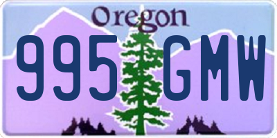 OR license plate 995GMW