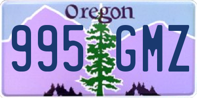 OR license plate 995GMZ