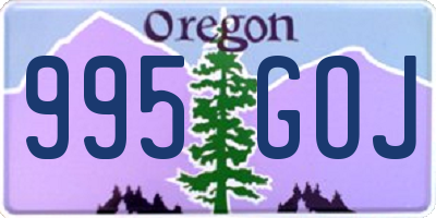 OR license plate 995GOJ