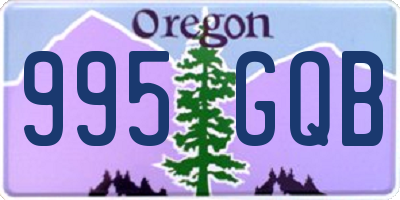 OR license plate 995GQB