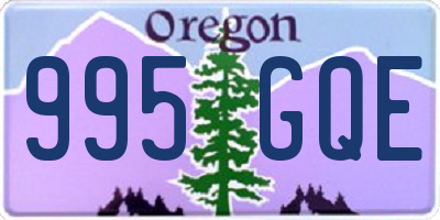 OR license plate 995GQE