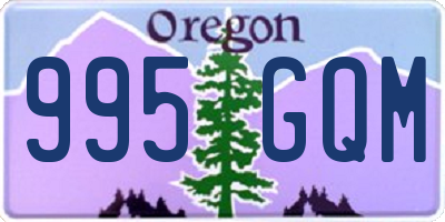 OR license plate 995GQM