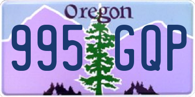 OR license plate 995GQP