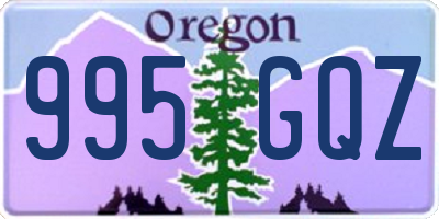OR license plate 995GQZ