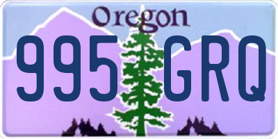 OR license plate 995GRQ