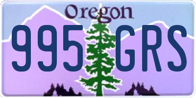 OR license plate 995GRS