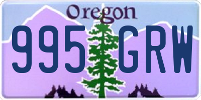 OR license plate 995GRW