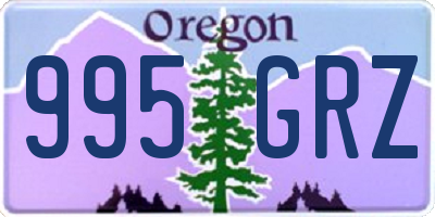 OR license plate 995GRZ