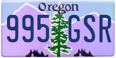 OR license plate 995GSR