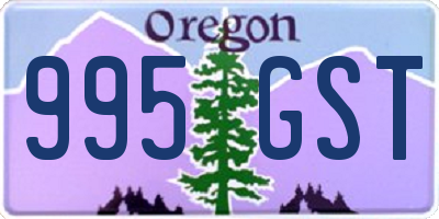 OR license plate 995GST