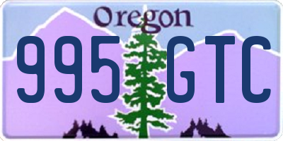 OR license plate 995GTC