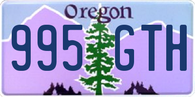 OR license plate 995GTH