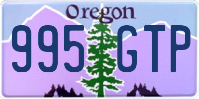 OR license plate 995GTP