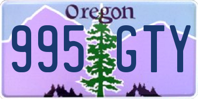 OR license plate 995GTY