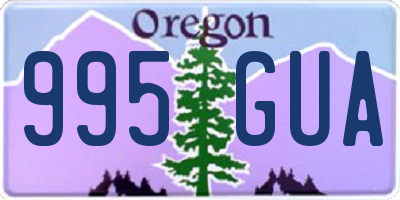 OR license plate 995GUA
