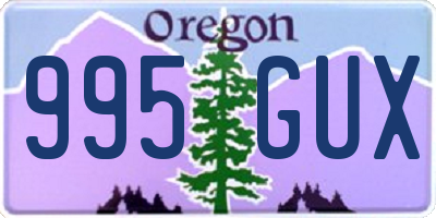 OR license plate 995GUX