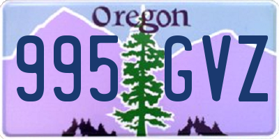 OR license plate 995GVZ