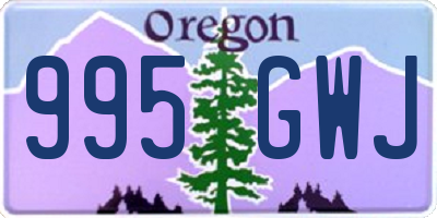 OR license plate 995GWJ