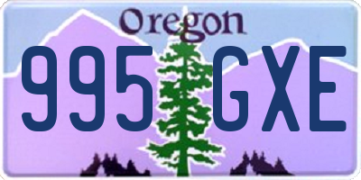 OR license plate 995GXE
