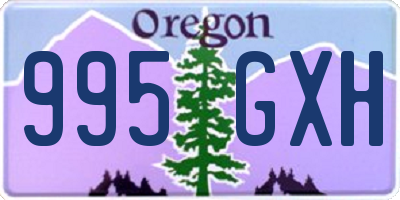 OR license plate 995GXH