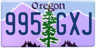 OR license plate 995GXJ