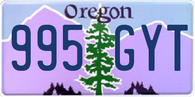 OR license plate 995GYT