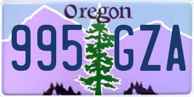 OR license plate 995GZA