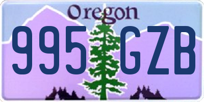 OR license plate 995GZB