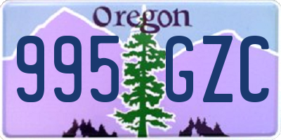 OR license plate 995GZC