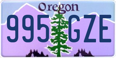 OR license plate 995GZE