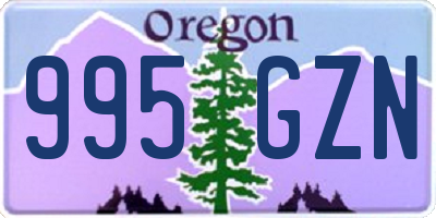 OR license plate 995GZN