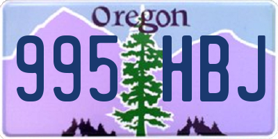 OR license plate 995HBJ