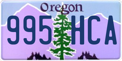 OR license plate 995HCA