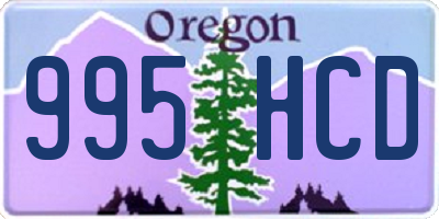 OR license plate 995HCD