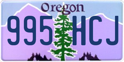 OR license plate 995HCJ