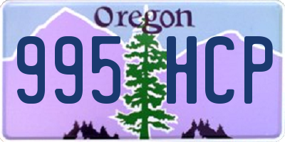 OR license plate 995HCP