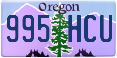 OR license plate 995HCU
