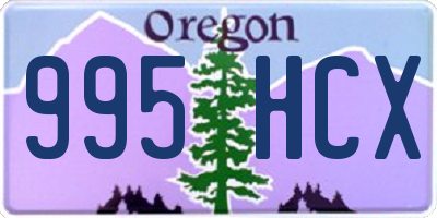 OR license plate 995HCX