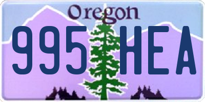 OR license plate 995HEA