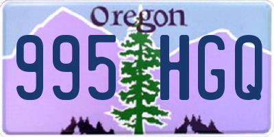 OR license plate 995HGQ
