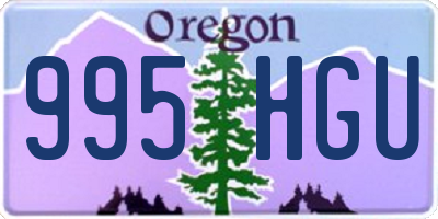 OR license plate 995HGU